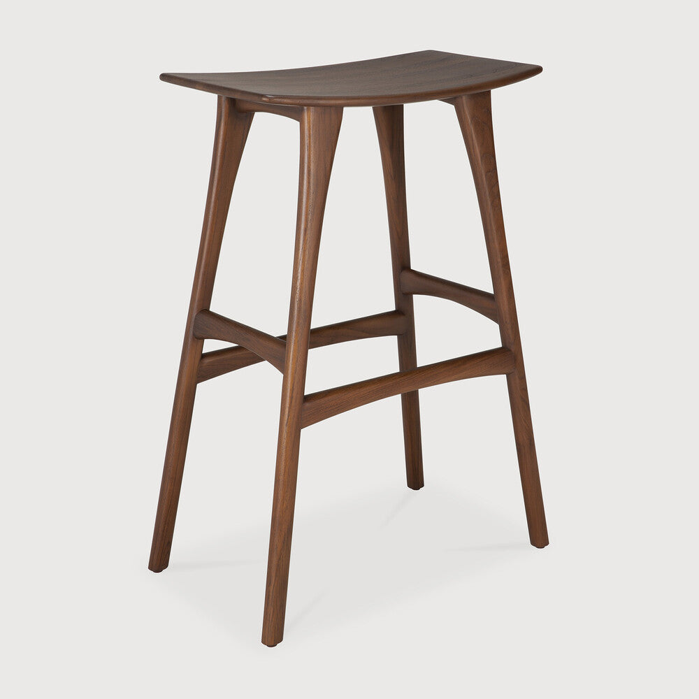 Ethnicraft | Osso Bar Stool 22.5 x 13 x 31.5