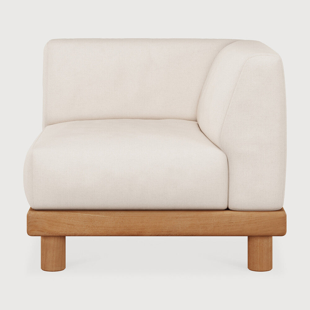 Ethnicraft | Monocle Outdoor Modular Sofa End Seater with L Arm