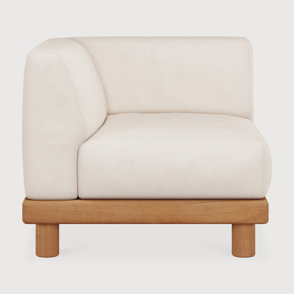 Ethnicraft | Monocle Outdoor Modular Sofa End Seater with R Arm
