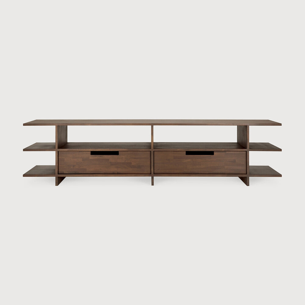 Ethnicraft | Kabuki TV Cupboard | 2 Drawers 78.5 x 17.5 x 19