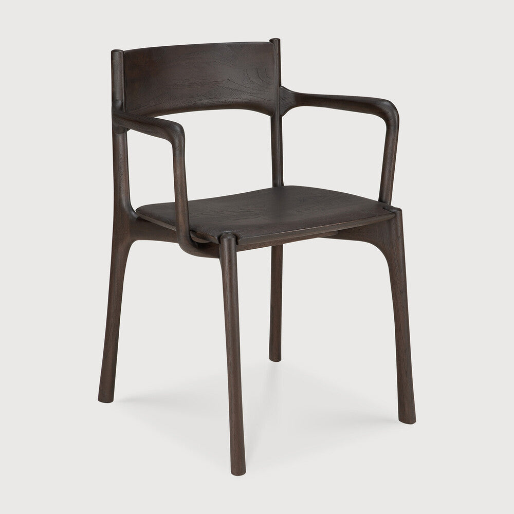 Ethnicraft | PI Dining Chair with Arms 21.5 x 21 x 31