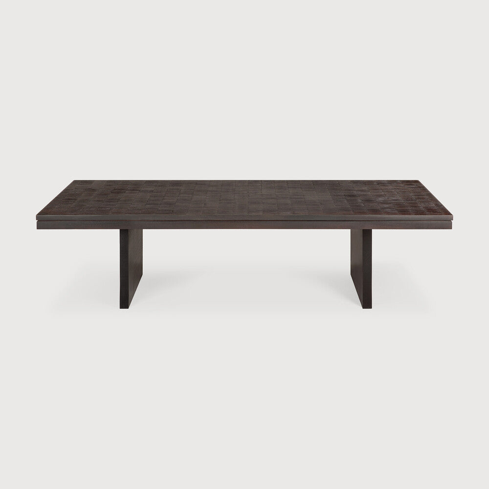 Ethnicraft | Grooves Coffee Table 53 x 25.5 x 13.5
