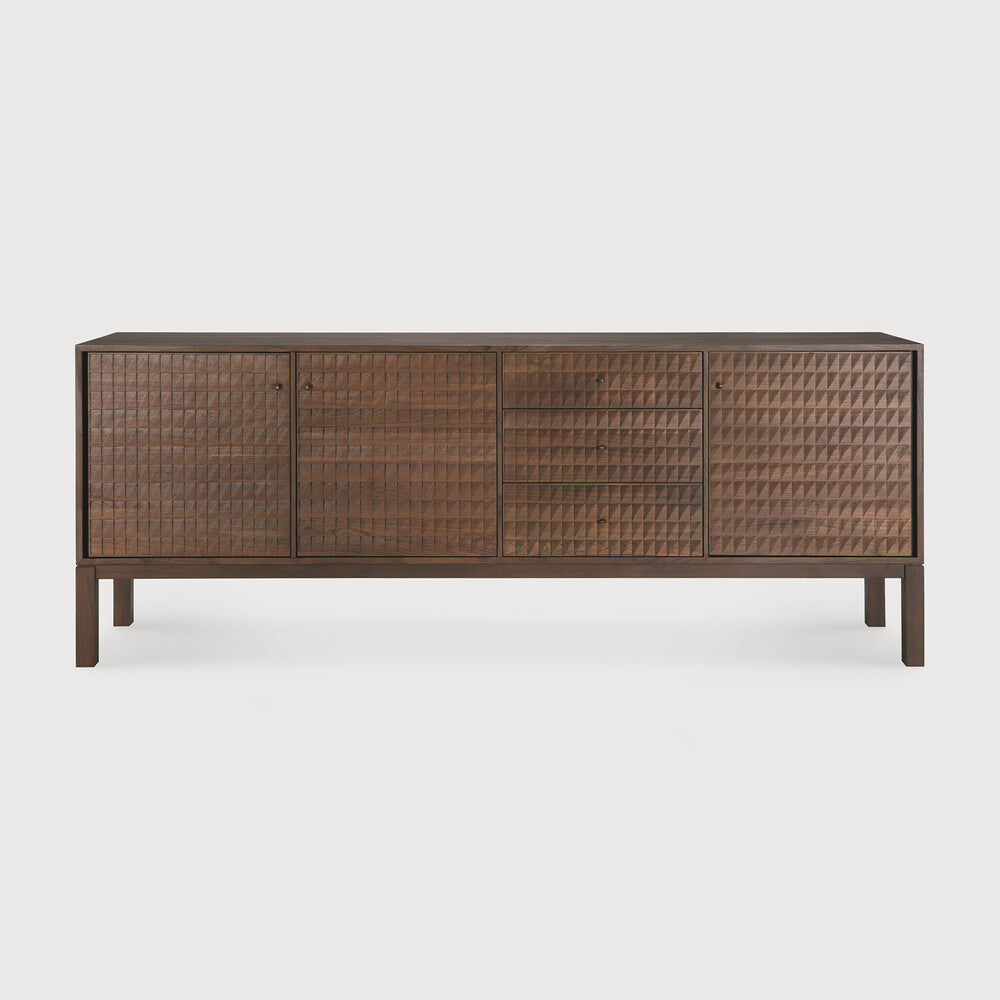 Ethnicraft | Sono Sideboard | 3 Doors | 3 Drawers 90 x 19 x 34.5