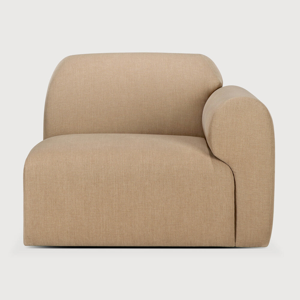 Ethnicraft | Bulky Modular Sofa | End Seater with L Arm 37.5 x 37.5 x 29.5