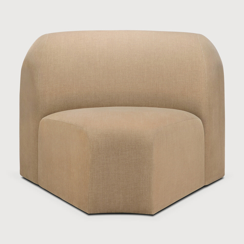 Ethnicraft | Bulky Modular Sofa | 45° Round Corner 39.5 x 37.5 x 29.5