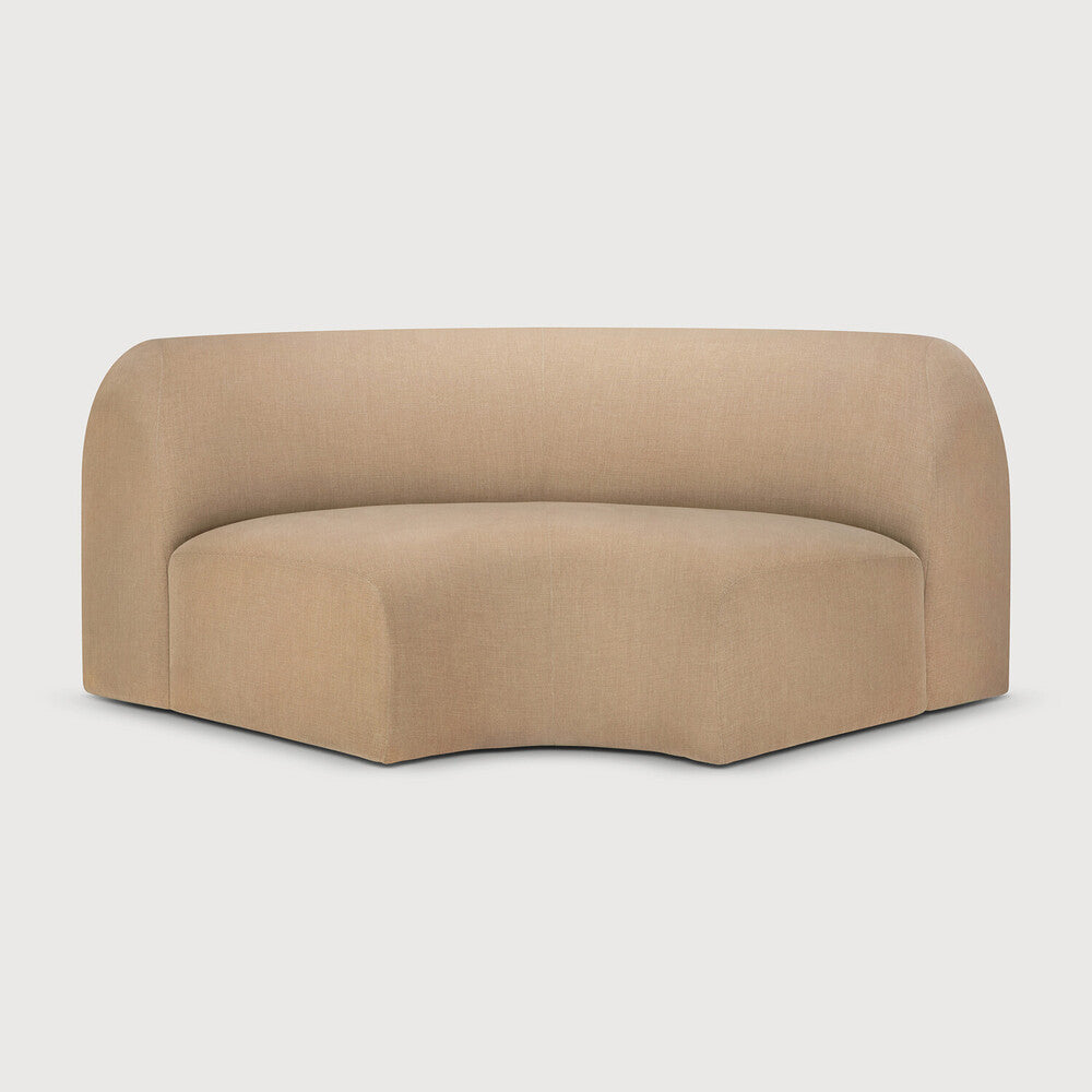 Ethnicraft | Bulky Modular Sofa | 90° Round Corner 52.5 x 52.5 x 29.5