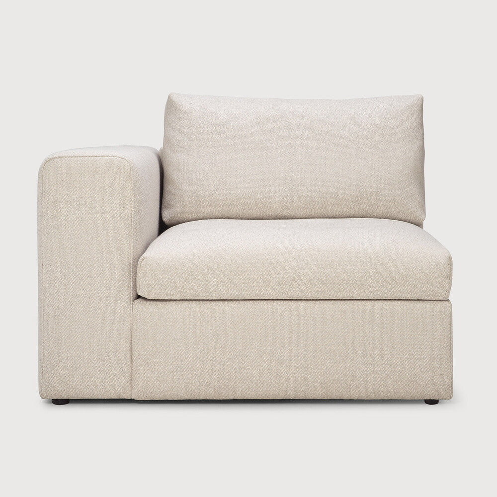 Ethnicraft | Mellow Modular Sofa | End Seater with R Arm 40.5 x 40.5 x 25