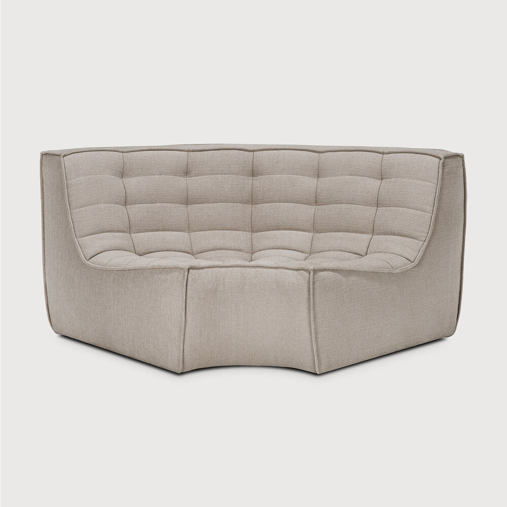Ethnicraft | N701 Modular Sofa | 90° Round Corner 47 x 47 x 30