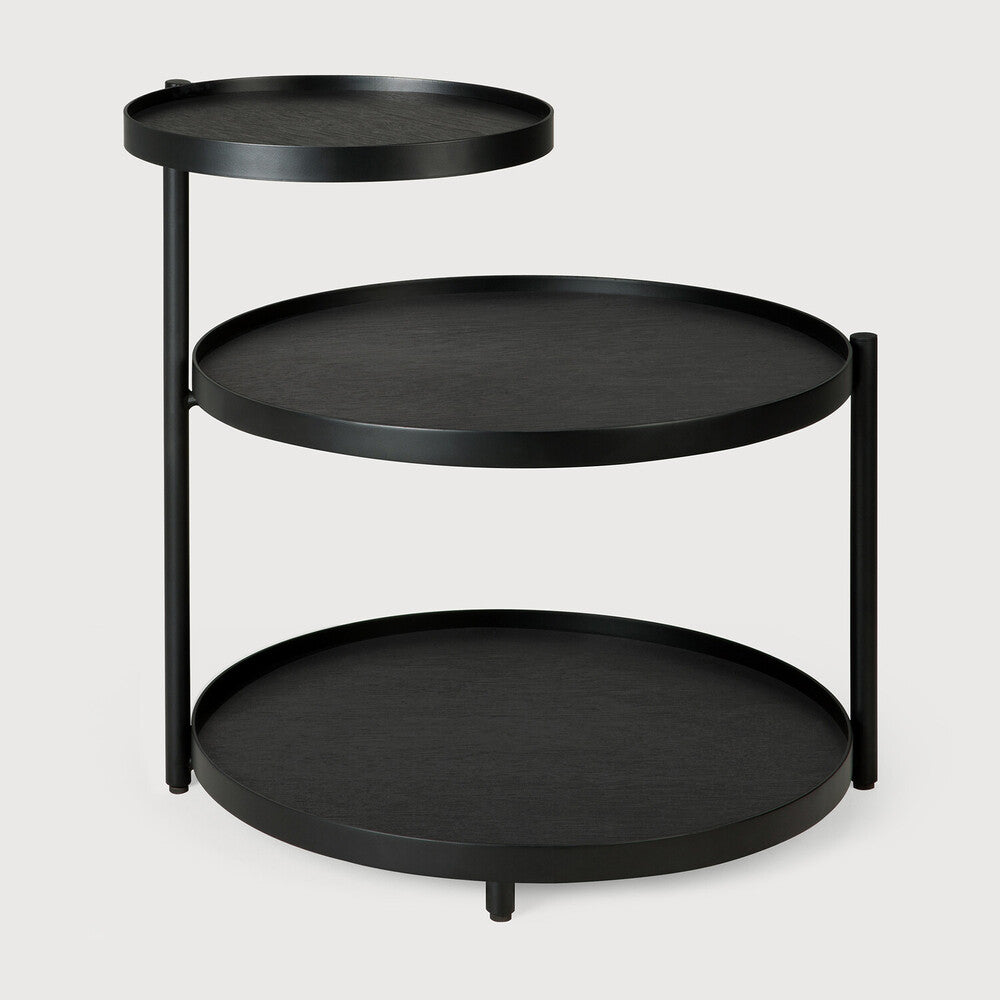 Ethnicraft | Swivel Tray Side Table | X/S 21.5 x 19.5 x 20.5