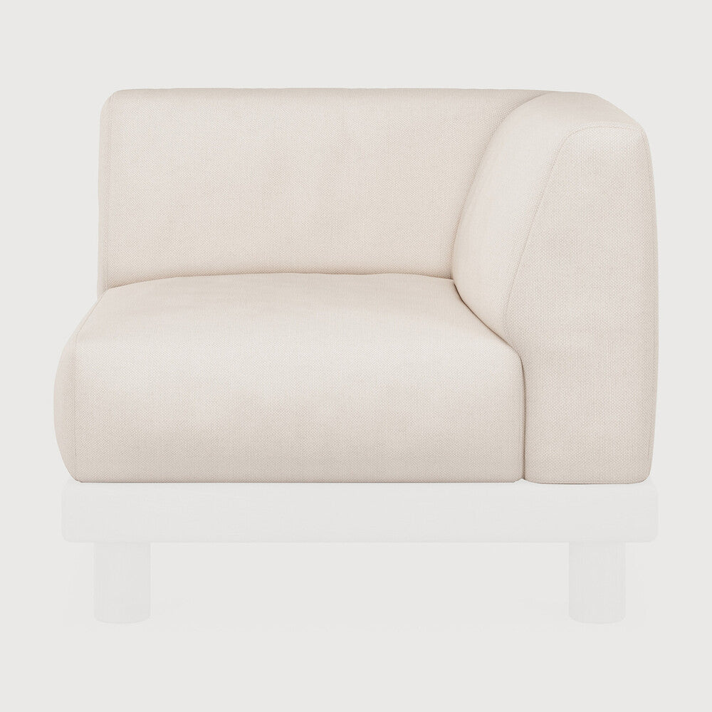 Ethnicraft | Monocle Outdoor Modular Sofa Cushion Set End Seater with L Arm