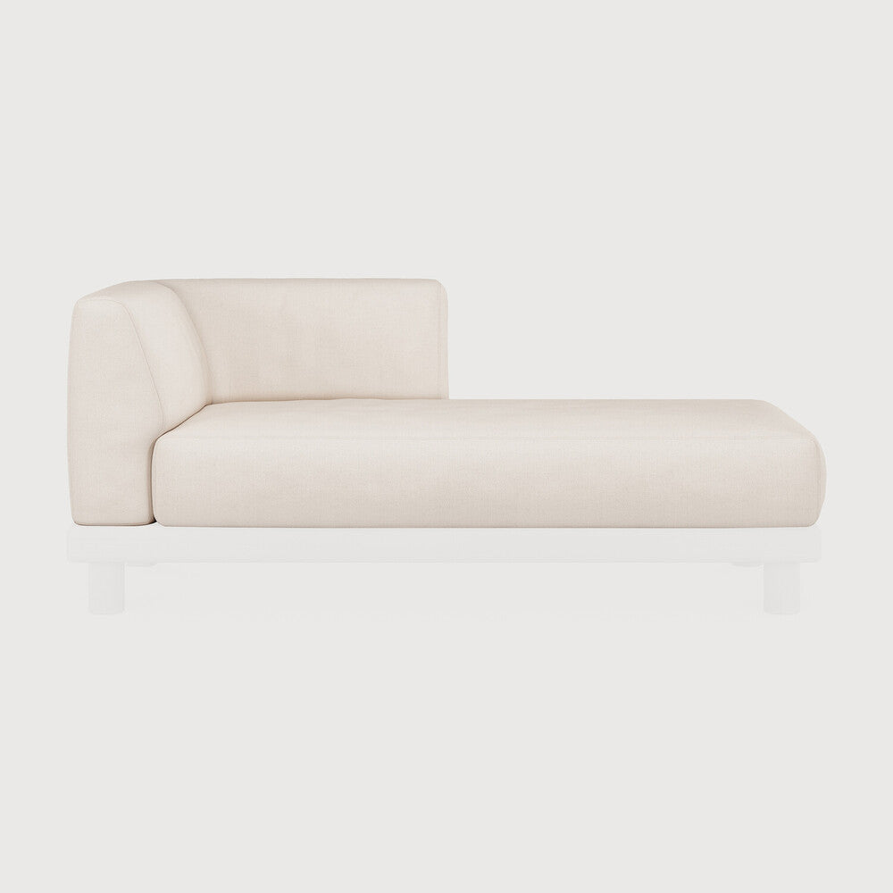 Ethnicraft | Monocle Outdoor Modular Sofa Cushion Set Day Bed with L Arm