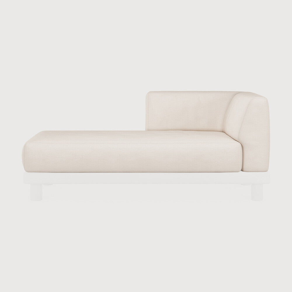 Ethnicraft | Monocle Outdoor Modular Sofa Cushion Set Day Bed with R Arm