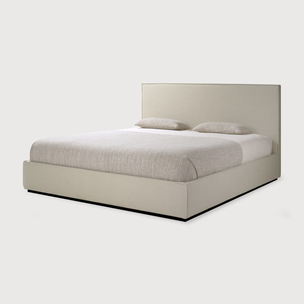 Ethnicraft | Revive Bed | US Queen with Slats | Removable Cover 63.5 x 85.5 x 43