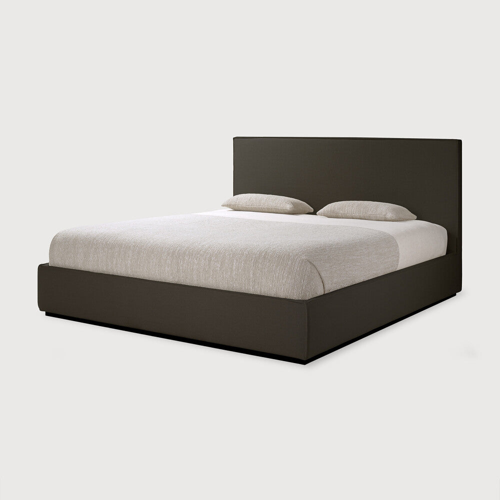 Ethnicraft | Revive Bed | US Queen with Slats | Removable Cover 63.5 x 85.5 x 43