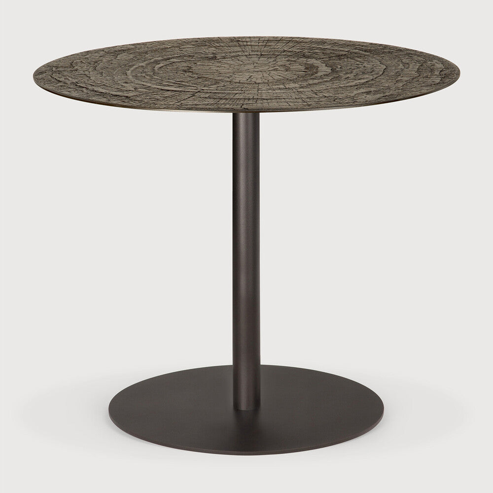 Ethnicraft | Blend Dining Table | Dark Bronze  35.5 x 35.5 x 30