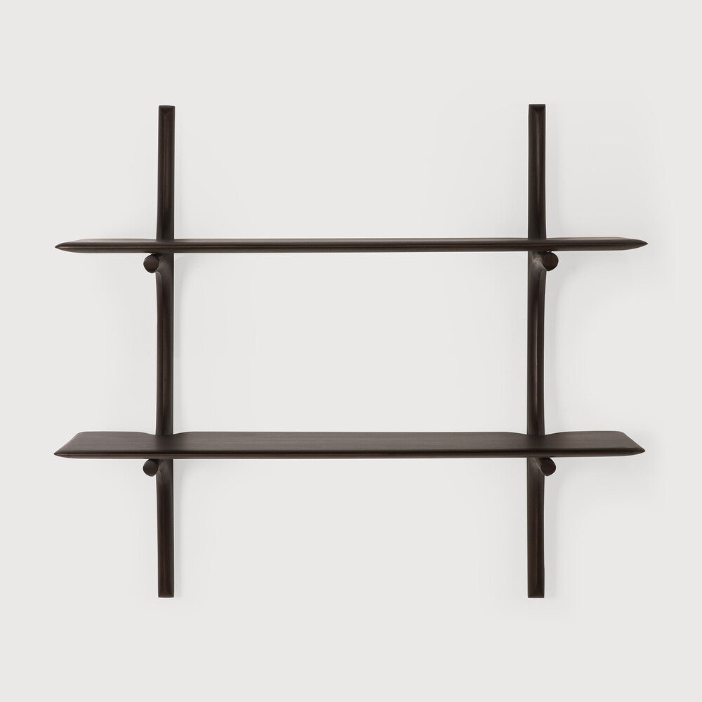 Ethnicraft | PI Wall Shelf | 2 Shelves 39.5 x 14 x 36