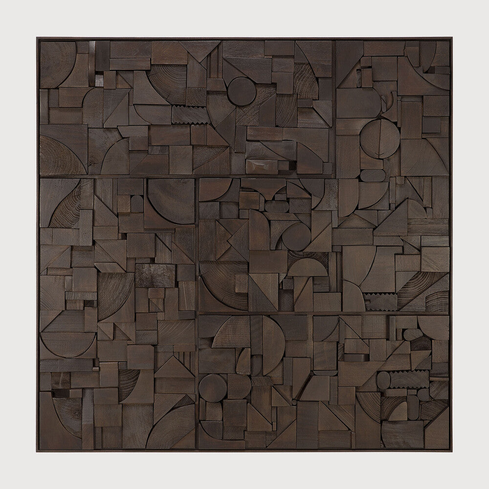 Ethnicraft | Bricks Wall Art 39.5 x 1.5 x 39.5