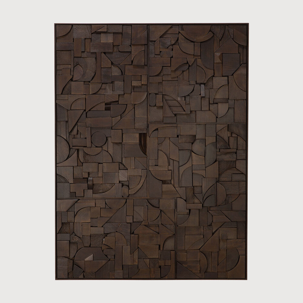 Ethnicraft | Bricks Wall Art 47 x 1.5 x 35.5