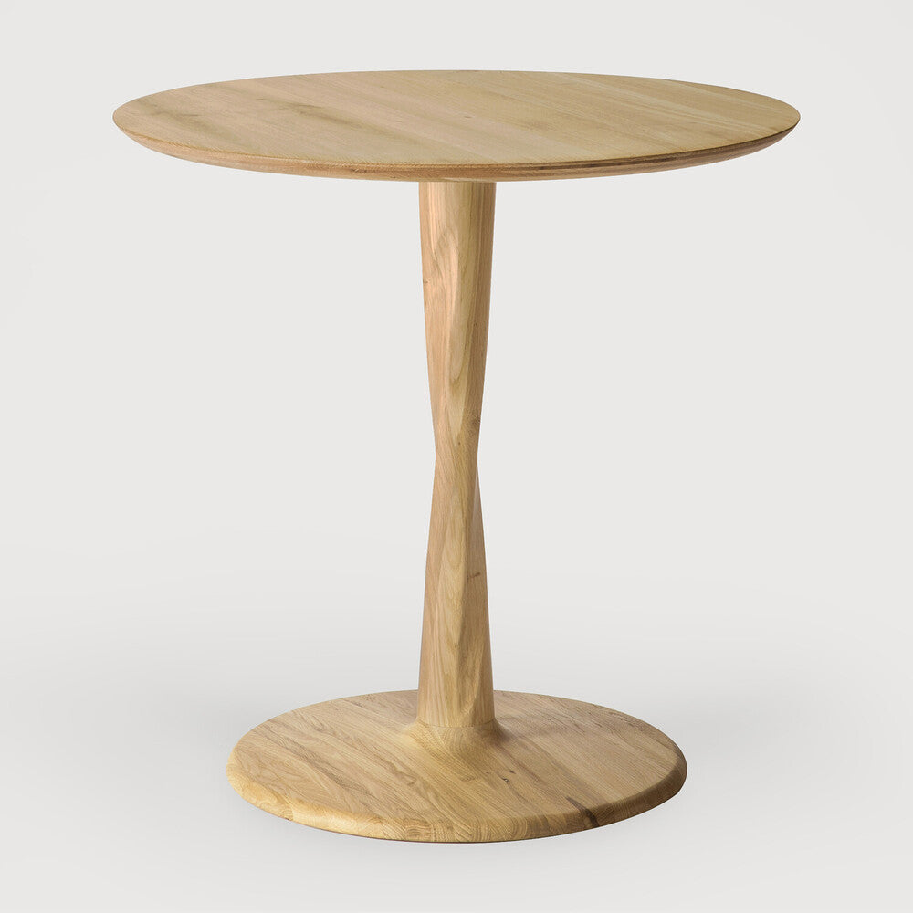 Ethnicraft | Torsion Dining Table | Low Height 27.5 x 27.5 x 27