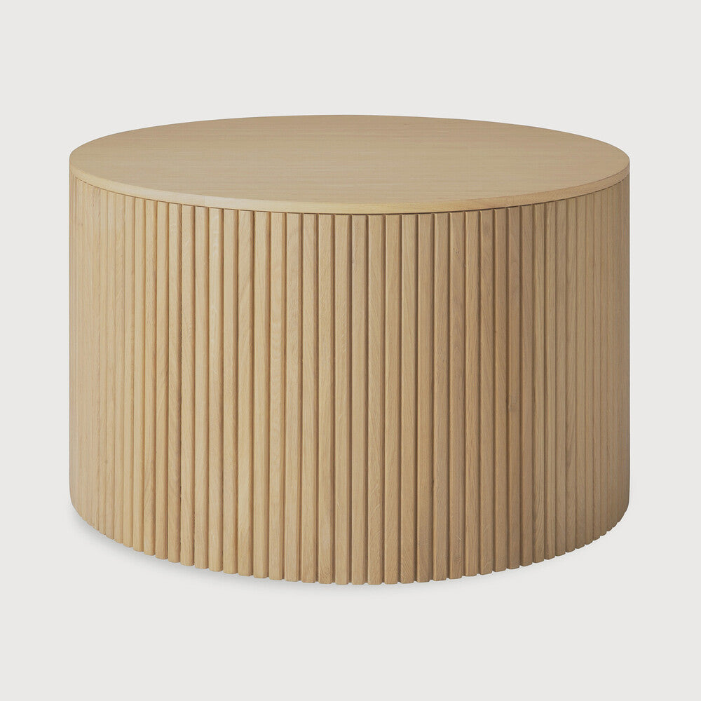 Ethnicraft | Roller Max Coffee Table | Removable Cover 23.5 x 23.5 x 14.5