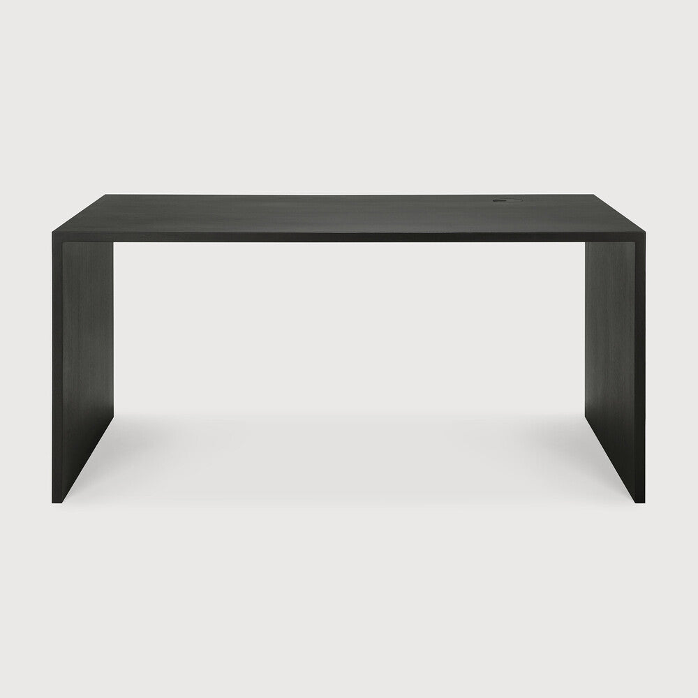 Ethnicraft | U Desk with Cable Management 63 x 31.5 x 30