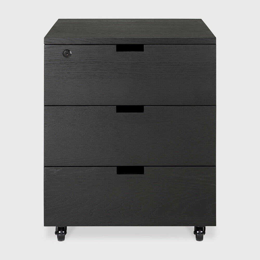 Ethnicraft | Billy Drawer Unit | 3 Drawers with Keylock 19.5 x 22 x 24.5