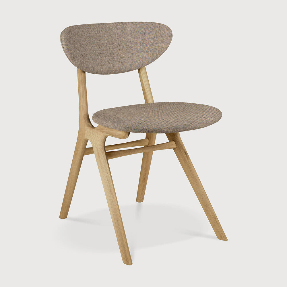 Ethnicraft | Eye Dining Chair | Upholstered Backrest + Seat 19.5 x 22 x 30.5