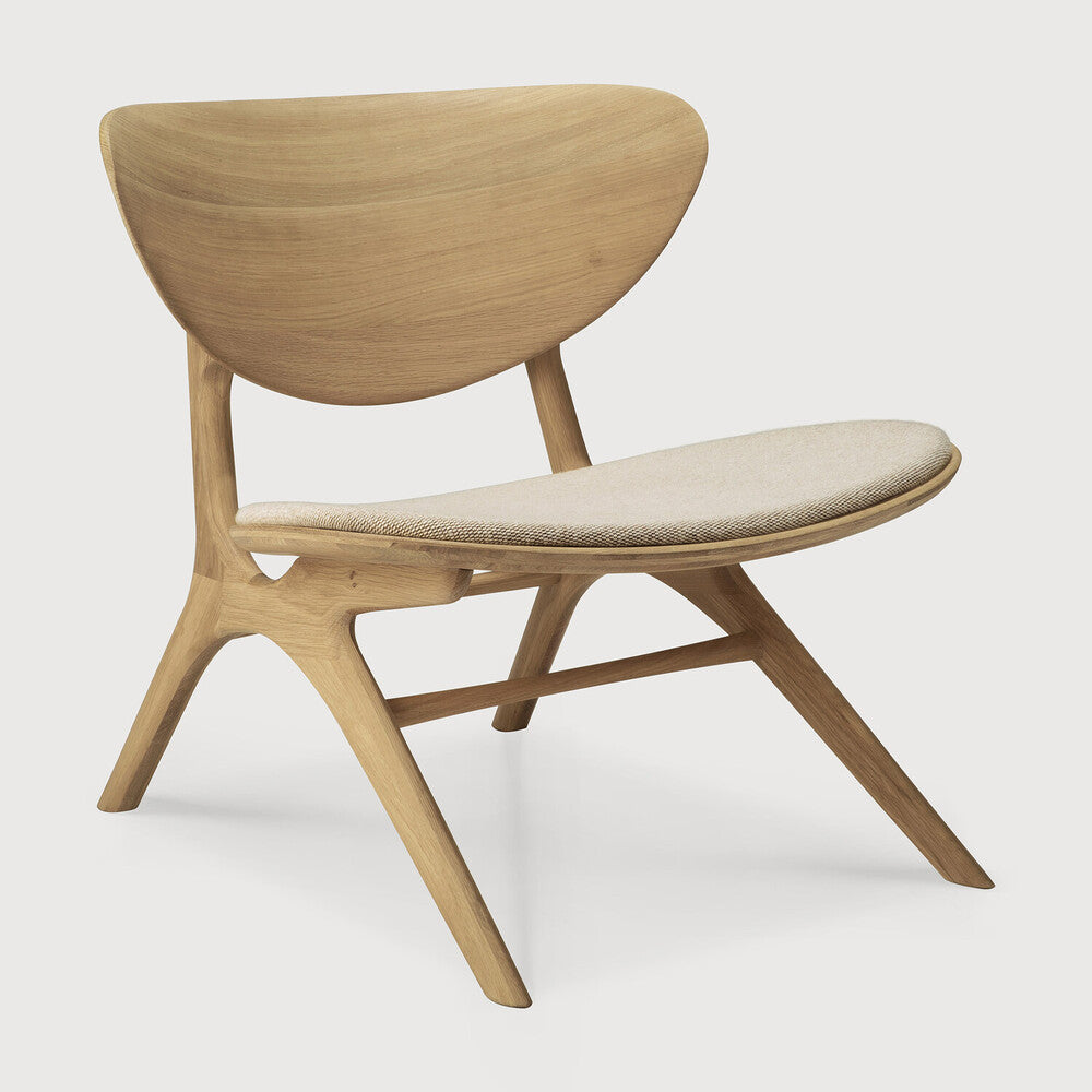 Ethnicraft | Eye Lounge Chair Upholstered Seat 29 x 30.5 x 28.5