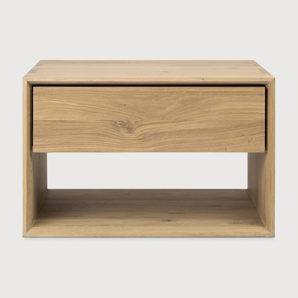 Ethnicraft | Nordic II Bedside Table | 1 Drawer 22.5 x 15.5 x 14.5