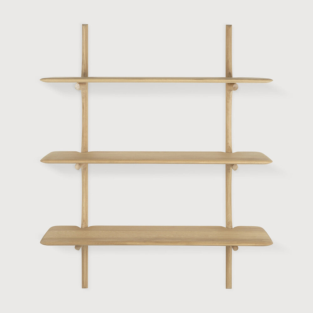 Ethnicraft | PI Wall Shelf | 3 Shelves 39.5 x 14 x 49.5