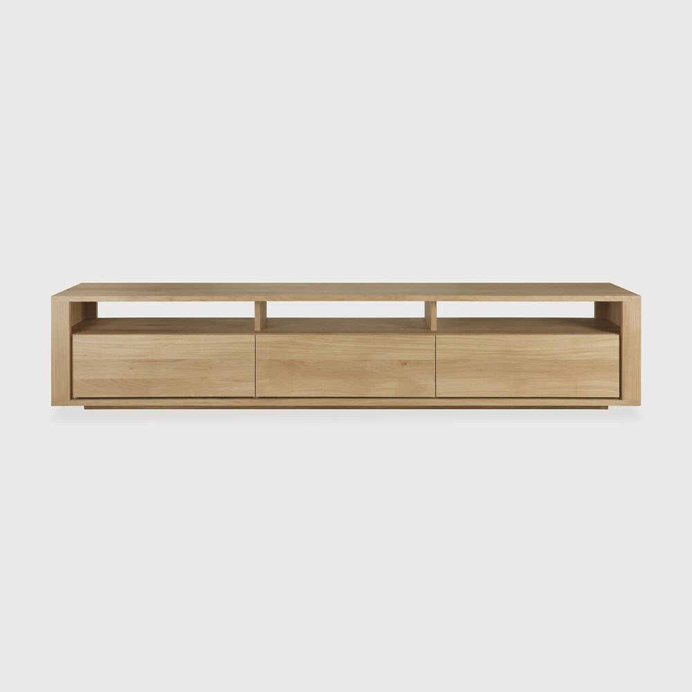 Ethnicraft | Shadow TV Cupboard | 3 Drawers 82.5 x 18 x 16.5