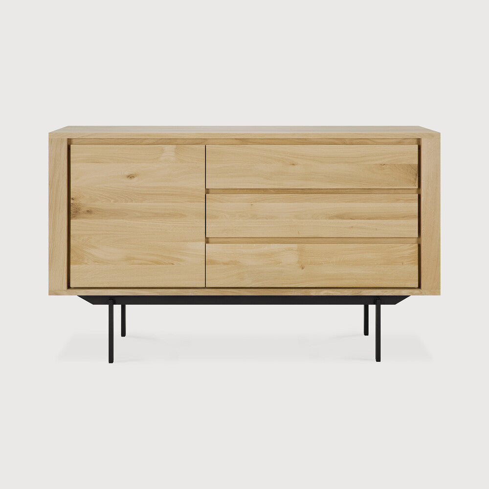 Ethnicraft | Shadow Sideboard | 1 Door | 3 Drawers 53 x 17.5 x 31.5