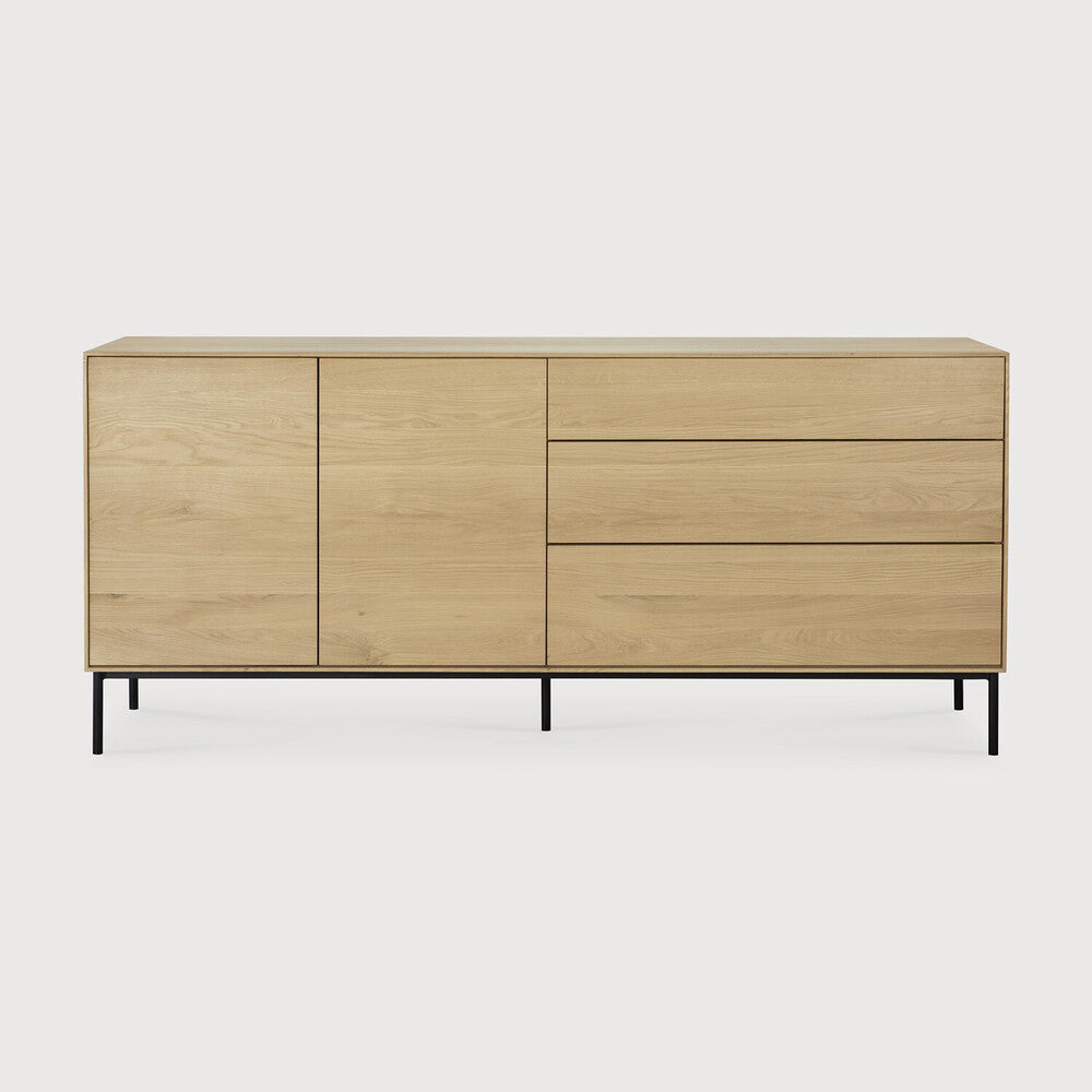 Ethnicraft | Whitebird Sideboard | 2 Doors | 3 Drawers 71 x 17.5 x 31.5