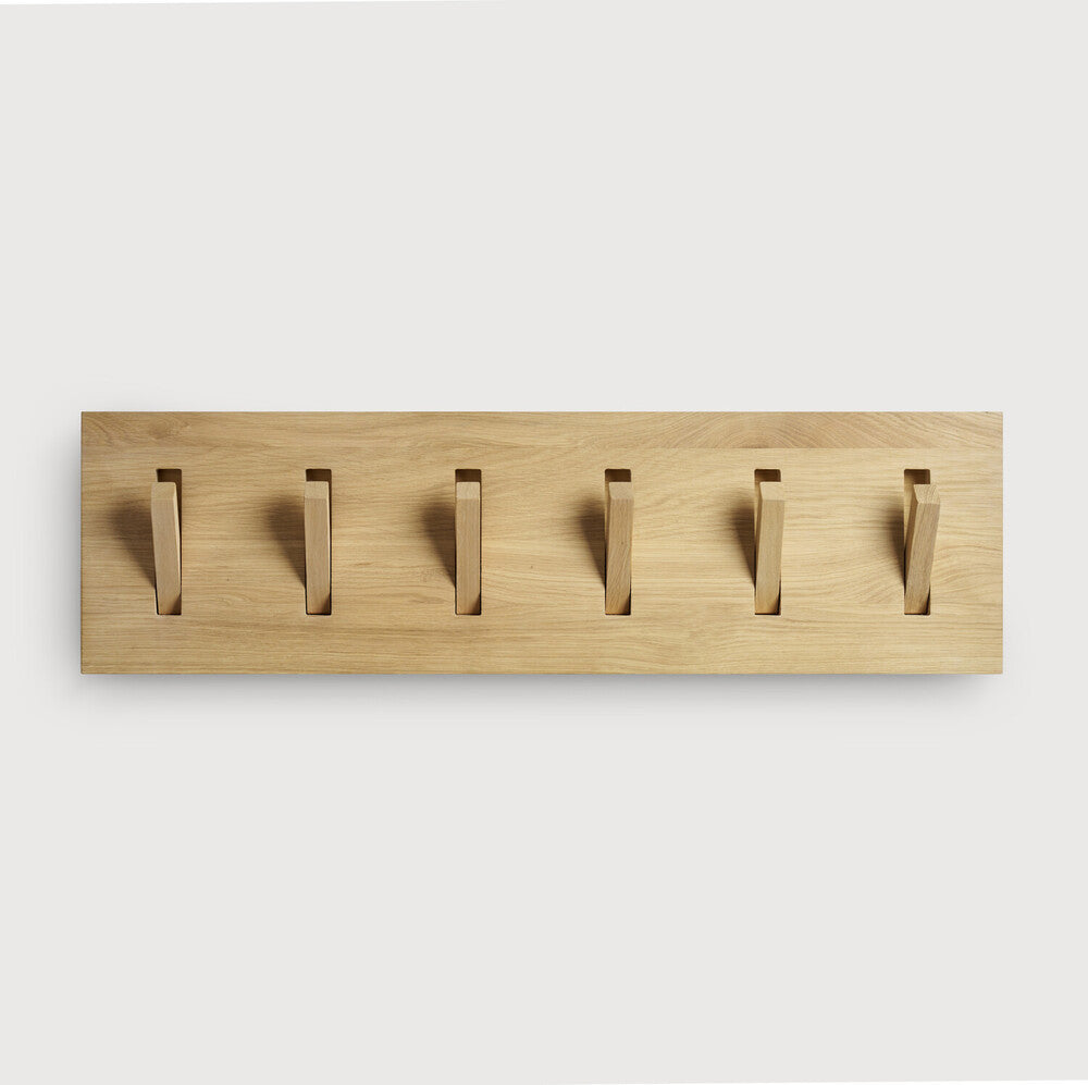 Ethnicraft | Utilitile Wall Hanger | 6 Hangers 30.5 x 1.5 x 9