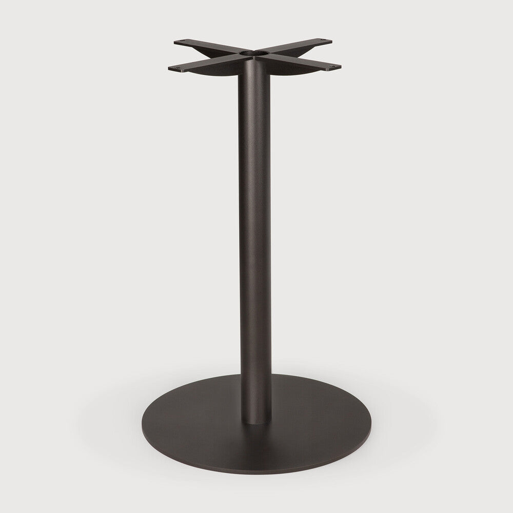 Ethnicraft | Blend Dining Table Base | Dark Bronze  17.5 x 17.5 x 29