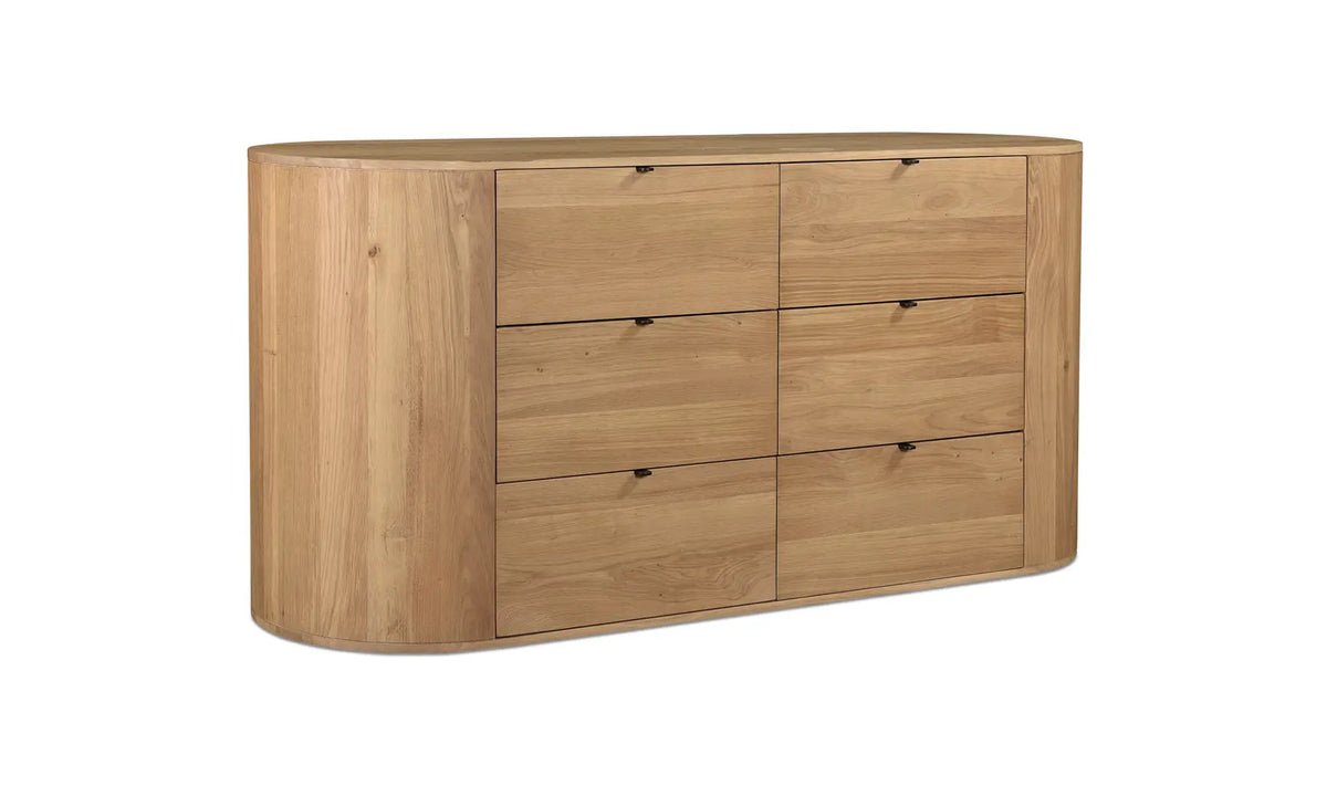 Theo Oak 6-Drawer Dresser |Natural