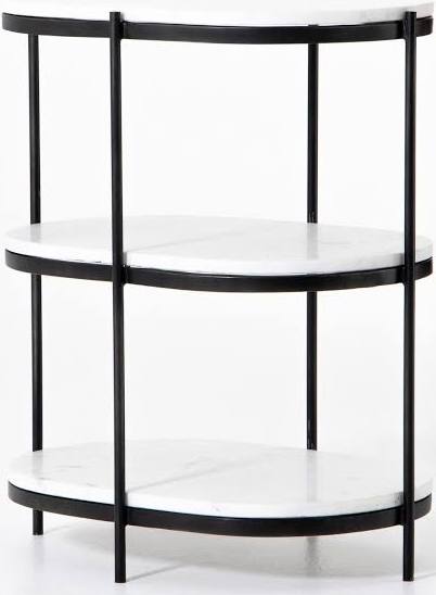 Felix Oval Nightstand - Black